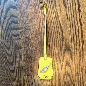 Yellow DVF Luggage Tag